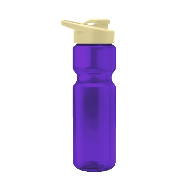 Blazer 28oz Transparent Bike Bottle w/Drink-thru Lid 1