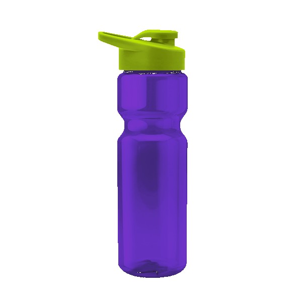 Blazer 28oz Transparent Bike Bottle w/Drink-thru Lid 1