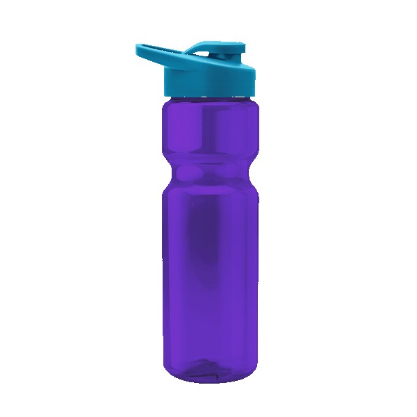 Blazer 28oz Transparent Bike Bottle w/Drink-thru Lid 1