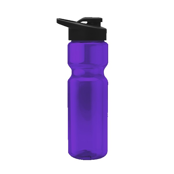 Blazer 28oz Transparent Bike Bottle w/Drink-thru Lid 1