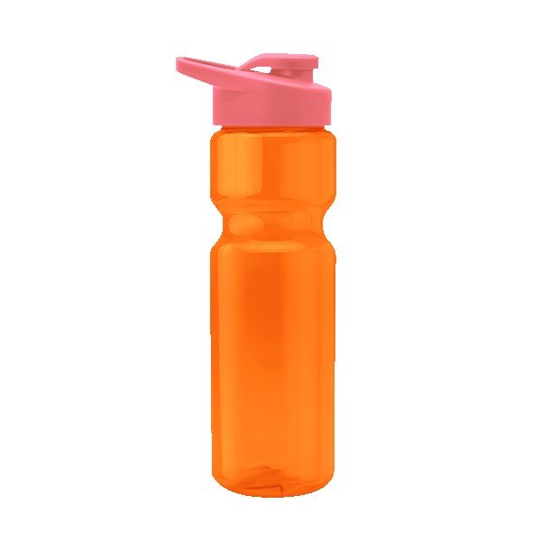 Blazer 28oz Transparent Bike Bottle w/Drink-thru Lid 1