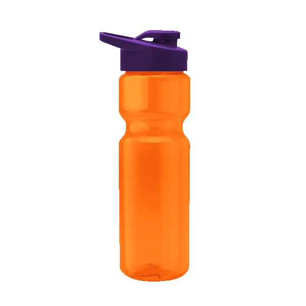 Blazer 28oz Transparent Bike Bottle w/Drink-thru Lid 1