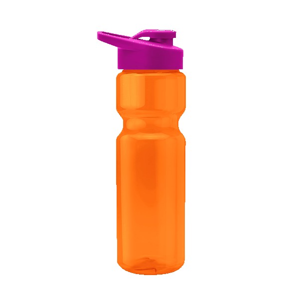 Blazer 28oz Transparent Bike Bottle w/Drink-thru Lid 1