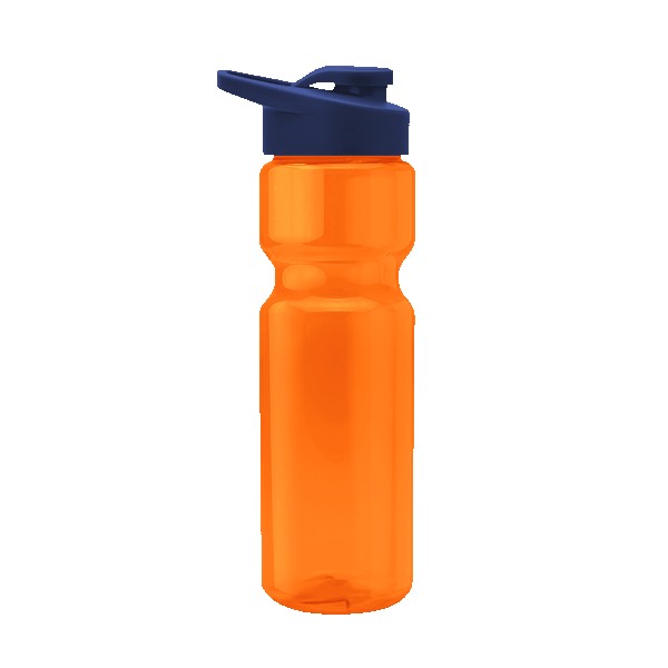 Blazer 28oz Transparent Bike Bottle w/Drink-thru Lid 1