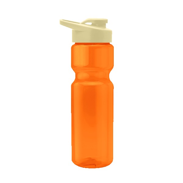 Blazer 28oz Transparent Bike Bottle w/Drink-thru Lid 1