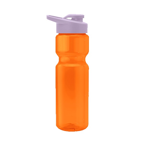 Blazer 28oz Transparent Bike Bottle w/Drink-thru Lid 1