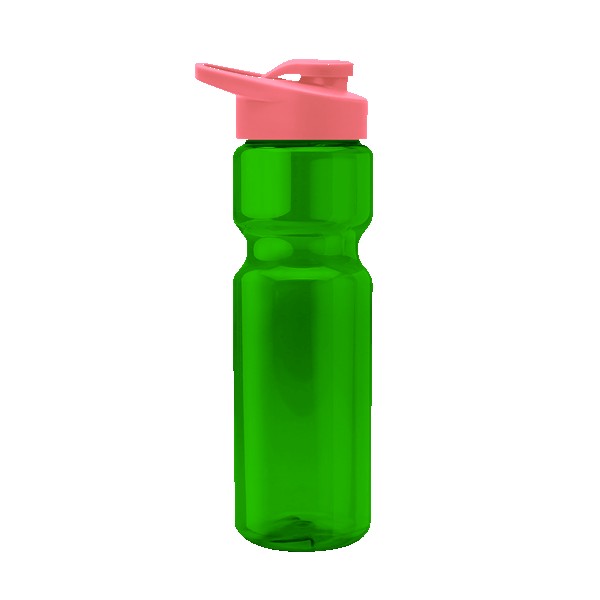 Blazer 28oz Transparent Bike Bottle w/Drink-thru Lid 1