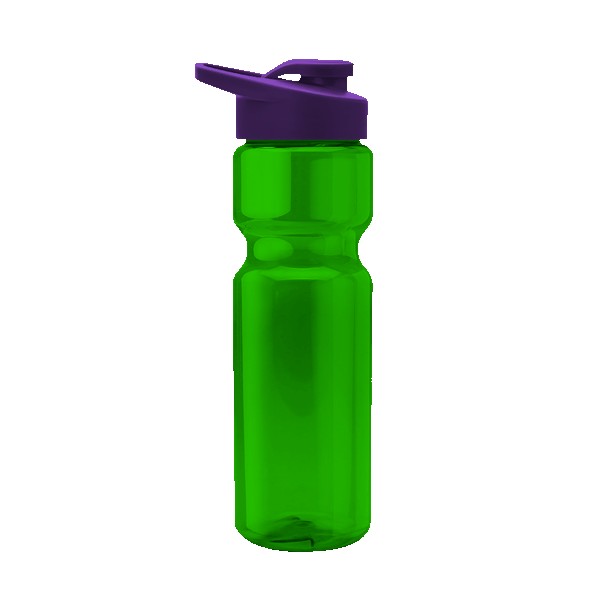 Blazer 28oz Transparent Bike Bottle w/Drink-thru Lid 1