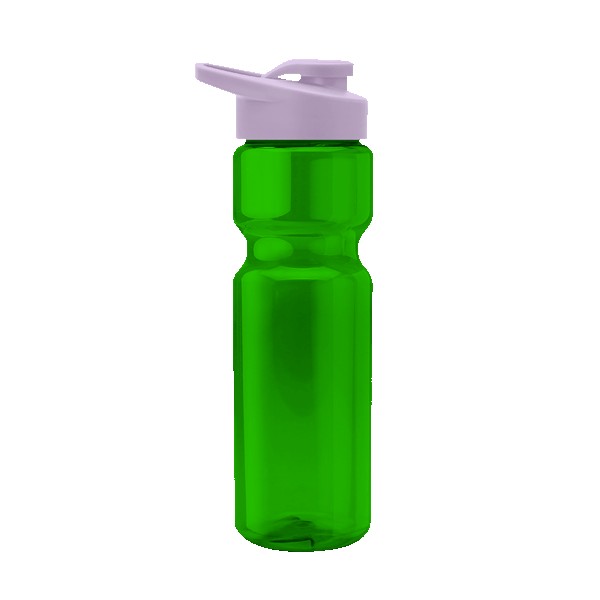 Blazer 28oz Transparent Bike Bottle w/Drink-thru Lid 1