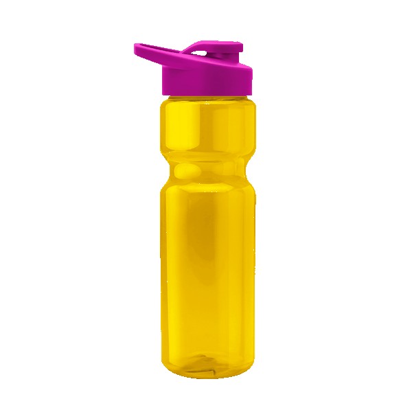 Blazer 28oz Transparent Bike Bottle w/Drink-thru Lid 1