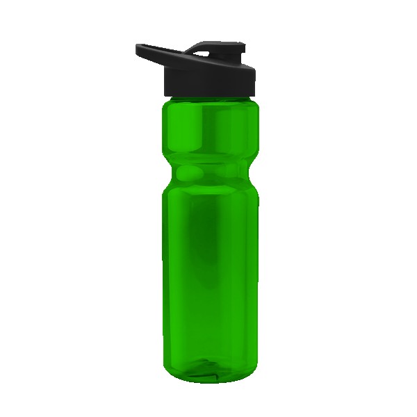 Blazer 28oz Transparent Bike Bottle w/Drink-thru Lid 1