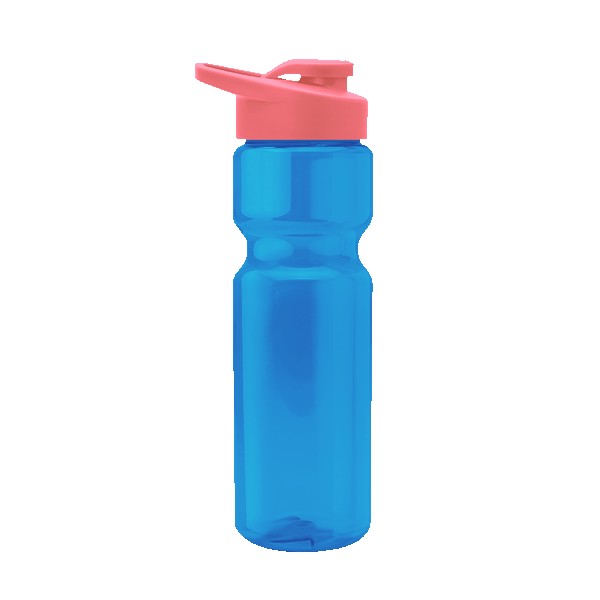 Blazer 28oz Transparent Bike Bottle w/Drink-thru Lid 1