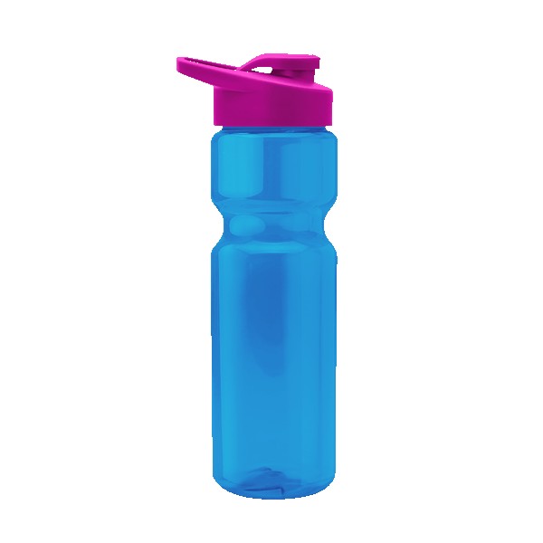 Blazer 28oz Transparent Bike Bottle w/Drink-thru Lid 1