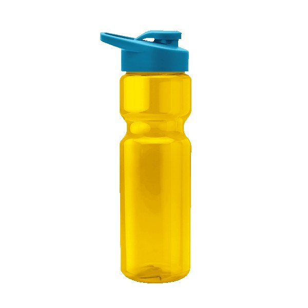 Blazer 28oz Transparent Bike Bottle w/Drink-thru Lid 1