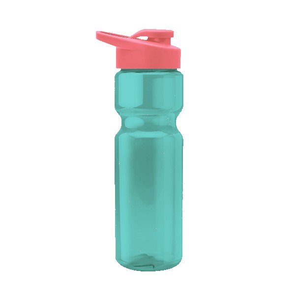 Blazer 28oz Transparent Bike Bottle w/Drink-thru Lid 1