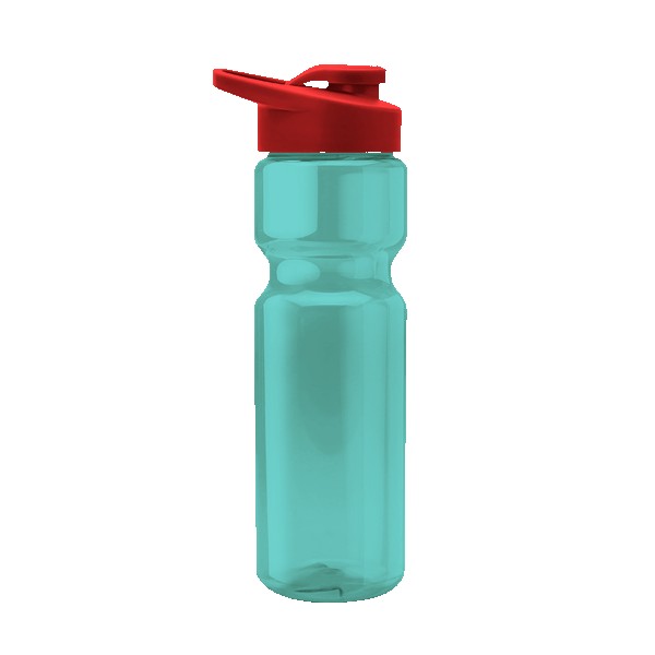 Blazer 28oz Transparent Bike Bottle w/Drink-thru Lid 1