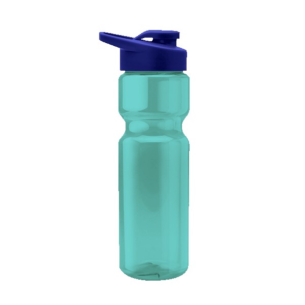 Blazer 28oz Transparent Bike Bottle w/Drink-thru Lid 1