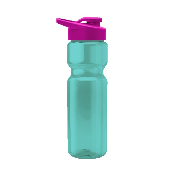 Blazer 28oz Transparent Bike Bottle w/Drink-thru Lid 1