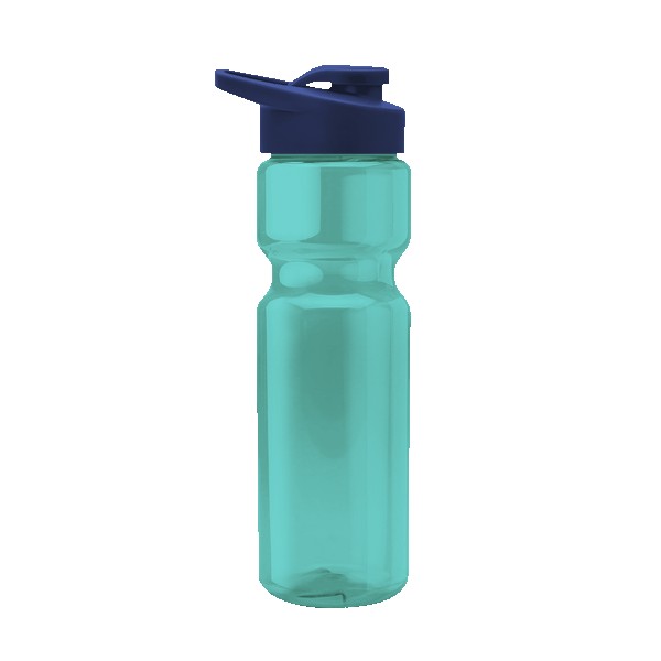 Blazer 28oz Transparent Bike Bottle w/Drink-thru Lid 1