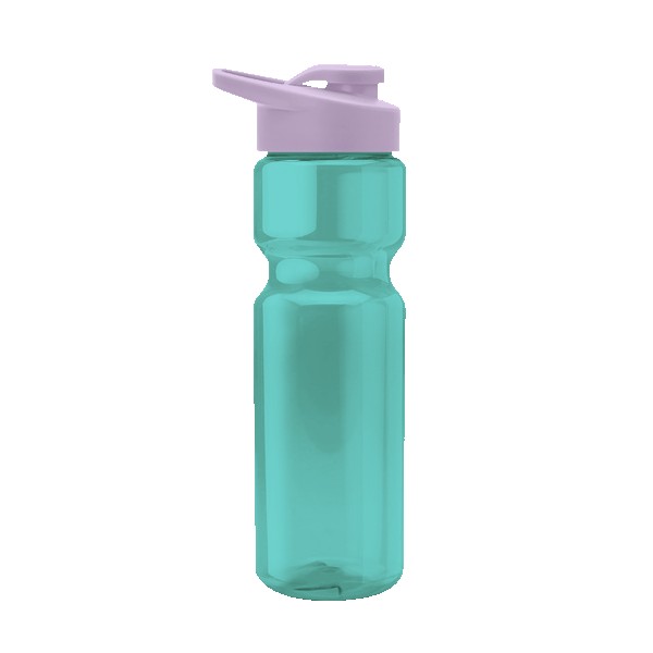 Blazer 28oz Transparent Bike Bottle w/Drink-thru Lid 1