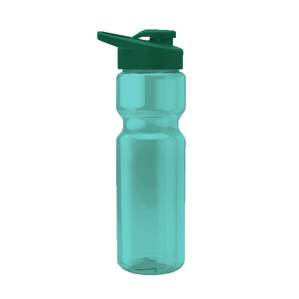 Blazer 28oz Transparent Bike Bottle w/Drink-thru Lid 1