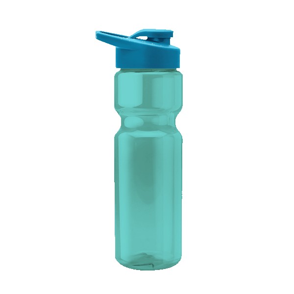 Blazer 28oz Transparent Bike Bottle w/Drink-thru Lid 1