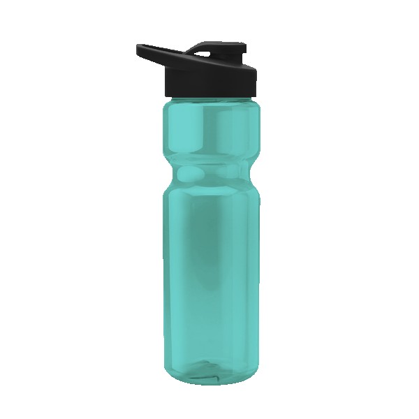 Blazer 28oz Transparent Bike Bottle w/Drink-thru Lid 1