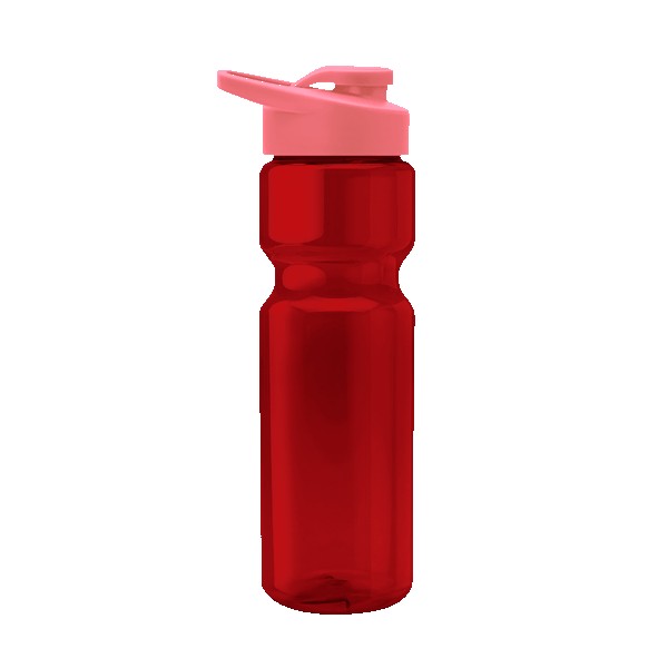 Blazer 28oz Transparent Bike Bottle w/Drink-thru Lid 1