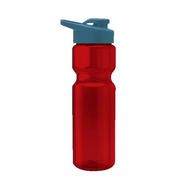 Blazer 28oz Transparent Bike Bottle w/Drink-thru Lid 1