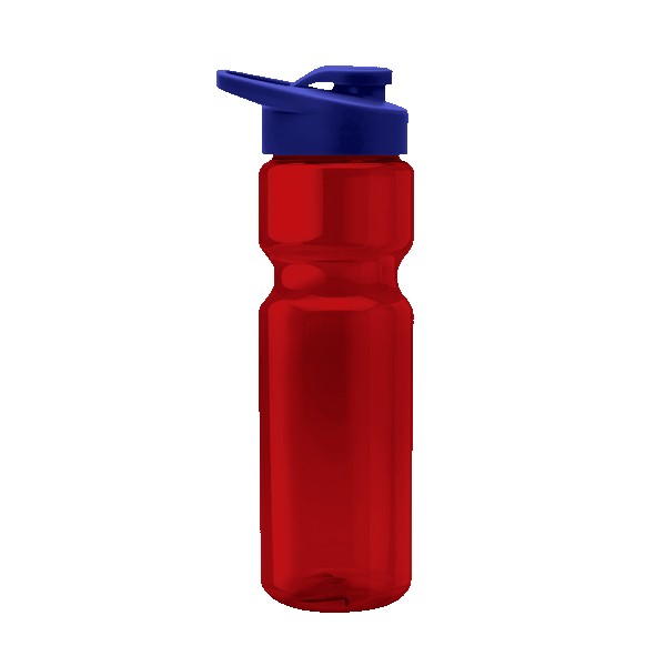 Blazer 28oz Transparent Bike Bottle w/Drink-thru Lid 1