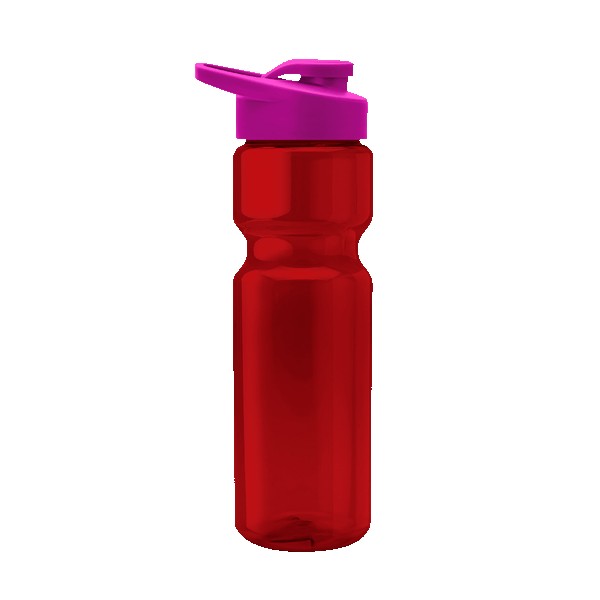 Blazer 28oz Transparent Bike Bottle w/Drink-thru Lid 1