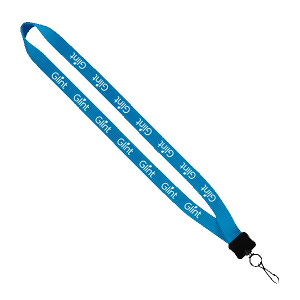 3/4" Smooth Nylon Lanyard with Plastic Clamshell, O-Ring & Metal Swivel Sna 1