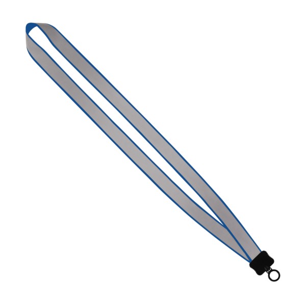 3/4" Reflective Lanyard with Plastic Clamshell & O-Ring 1