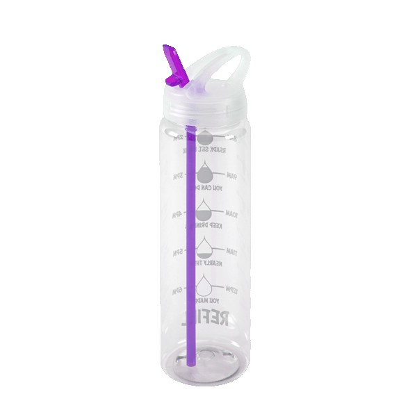 Water Bottle with Flip Up Spout & Hydration Mark - 32 Oz. 1