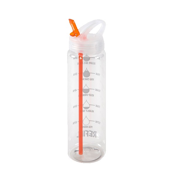 Water Bottle with Flip Up Spout & Hydration Mark - 32 Oz. 1