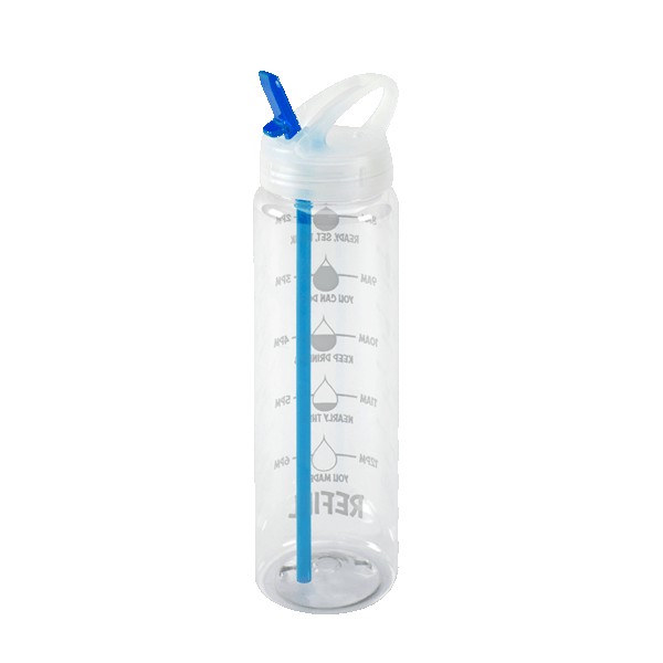 Water Bottle with Flip Up Spout & Hydration Mark - 32 Oz. 1