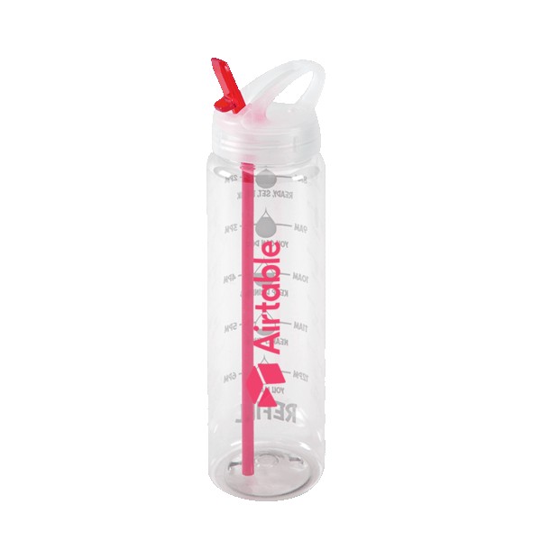 Water Bottle with Flip Up Spout & Hydration Mark - 32 Oz. 1