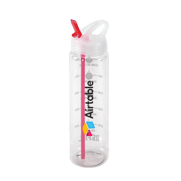 Water Bottle with Flip Up Spout & Hydration Mark - 32 Oz. 1