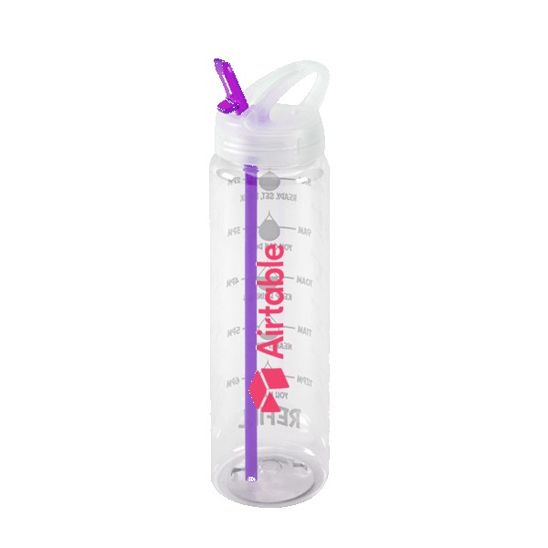Water Bottle with Flip Up Spout & Hydration Mark - 32 Oz. 1