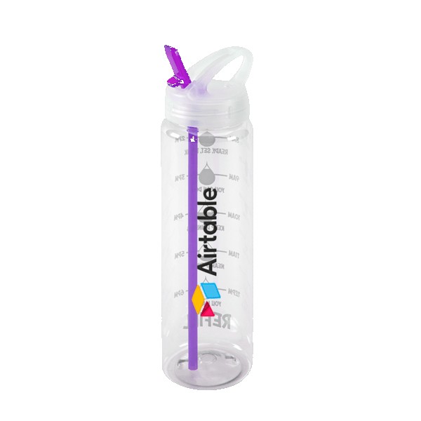 Water Bottle with Flip Up Spout & Hydration Mark - 32 Oz. 1