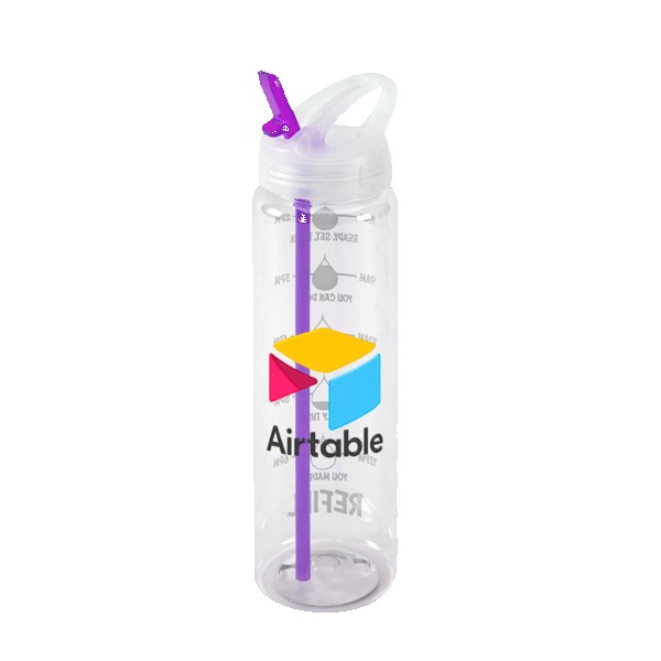 Water Bottle with Flip Up Spout & Hydration Mark - 32 Oz. 1