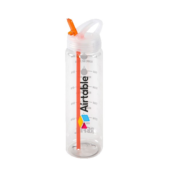 Water Bottle with Flip Up Spout & Hydration Mark - 32 Oz. 1