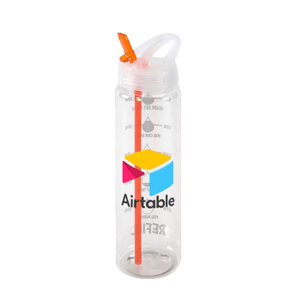 Water Bottle with Flip Up Spout & Hydration Mark - 32 Oz. 1