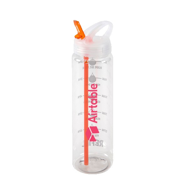 Water Bottle with Flip Up Spout & Hydration Mark - 32 Oz. 1