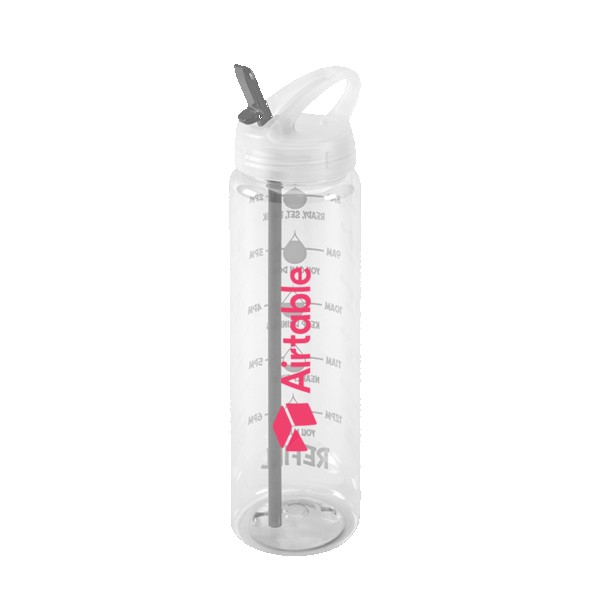 Water Bottle with Flip Up Spout & Hydration Mark - 32 Oz. 1