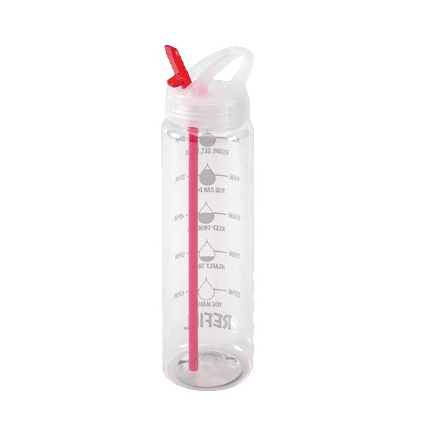 Water Bottle with Flip Up Spout & Hydration Mark - 32 Oz. 1