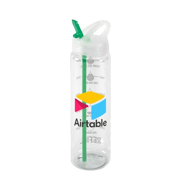 Water Bottle with Flip Up Spout & Hydration Mark - 32 Oz. 1