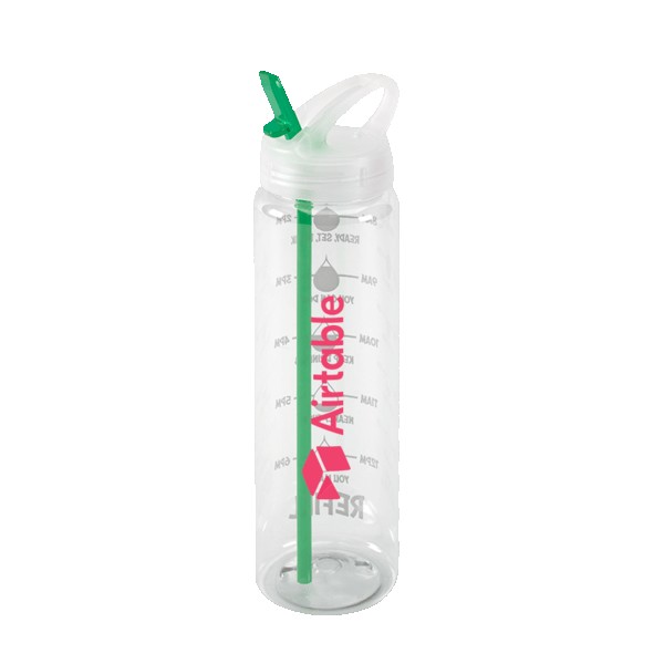 Water Bottle with Flip Up Spout & Hydration Mark - 32 Oz. 1