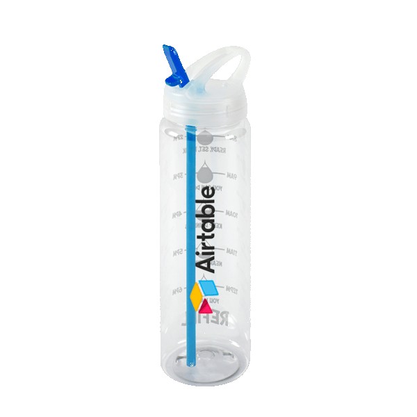 Water Bottle with Flip Up Spout & Hydration Mark - 32 Oz. 1