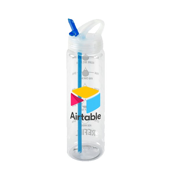 Water Bottle with Flip Up Spout & Hydration Mark - 32 Oz. 1